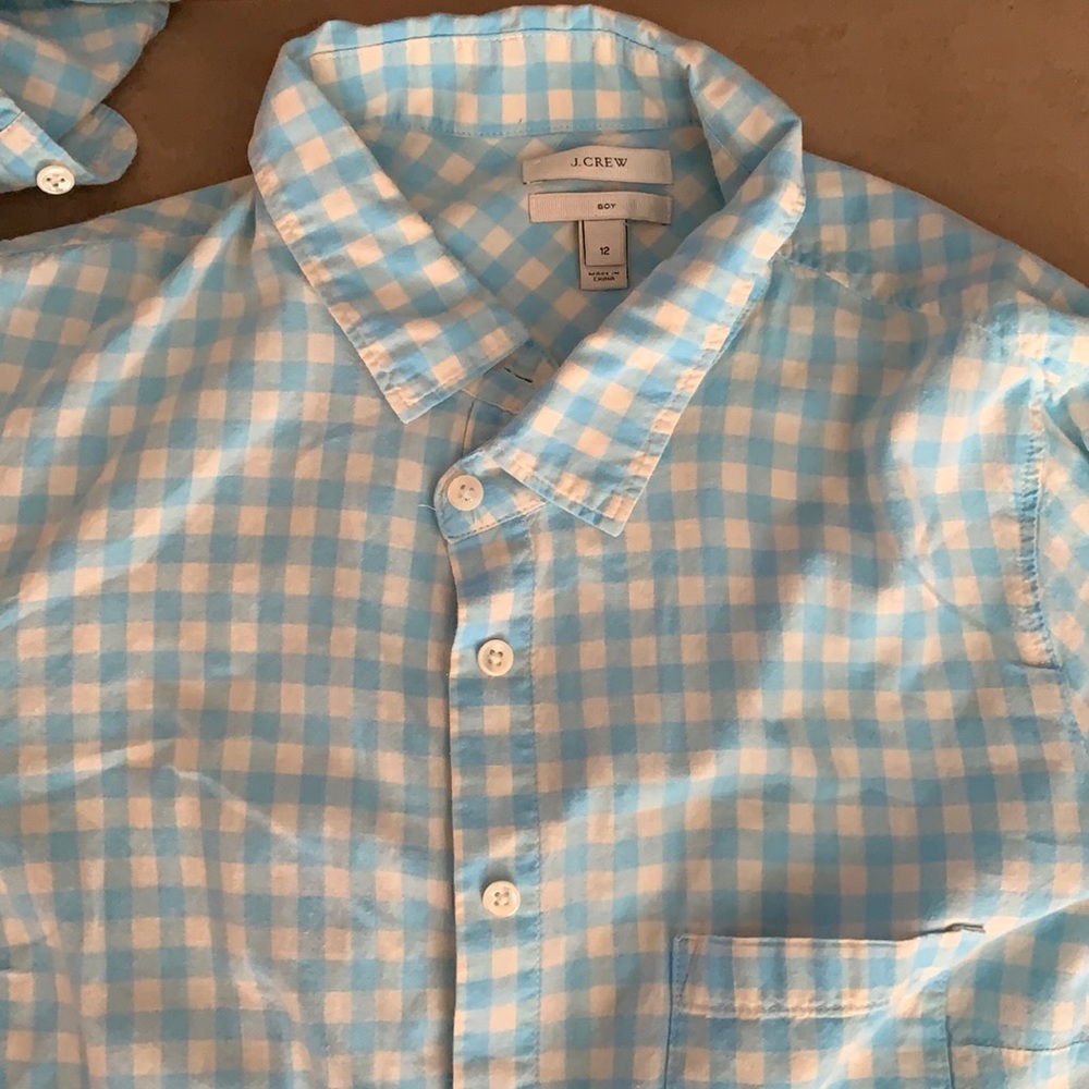 J Crew button down gingham shirt size 12